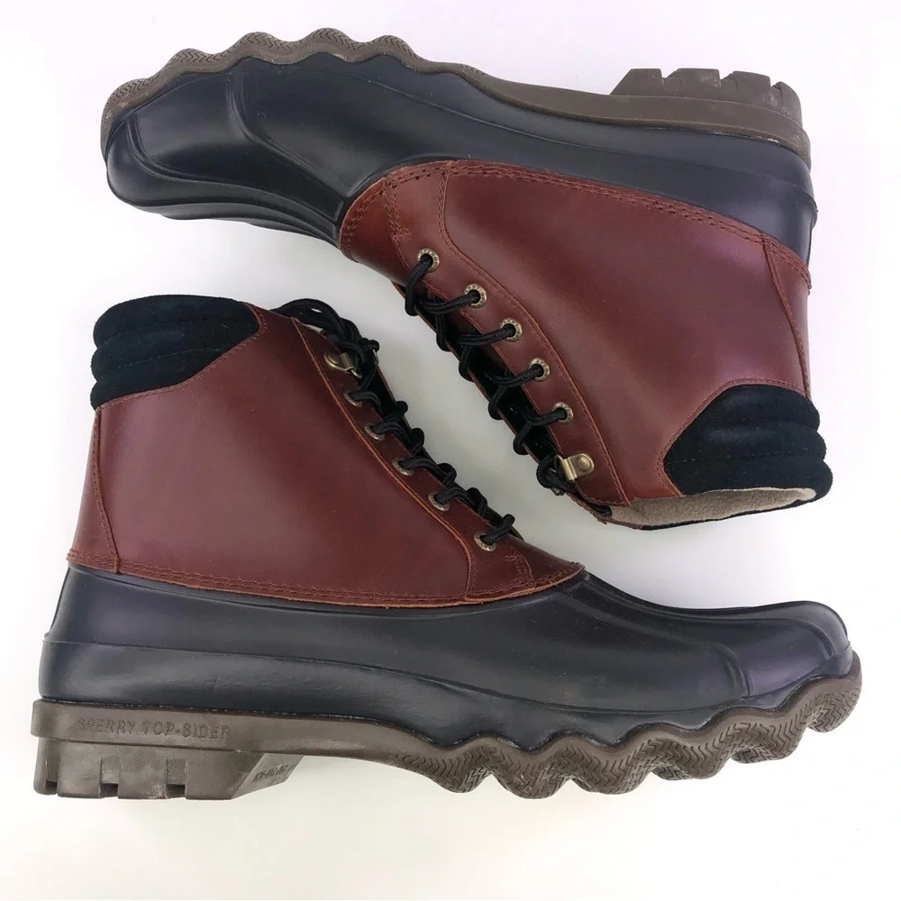 Sperry Top Sider Avenue Waterproof Duck Boots Men Brown STS10548